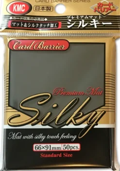 KMC Sleeves Silky Matte Premium Black (50 stuks)