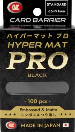 KMC Standard Sleeves - Hyper Matte PRO: Black 66 x 91 mm (100 stuks)