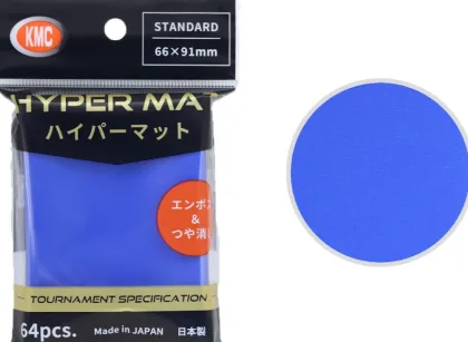 KMC - Standard Sleeves Hyper Matte: Aqua 66 x 91 mm (64 stuks)