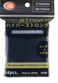 KMC - Standard Sleeves Hyper Strong: Black 66 x 91 mm (64 stuks)