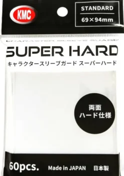 KMC Standard Sleeves Super Hard: Character Guard: Clear 69 x 94 mm (60 stuks)