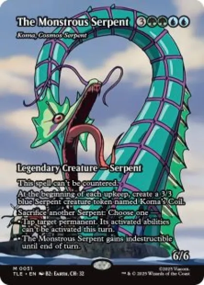 Koma, Cosmos Serpent (borderless) - Avatar: The Last Airbender Eternal Varianten