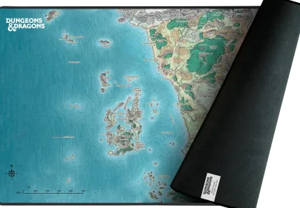 Konix Dungeons and Dragons - Muismat XL: Map of Faerûn