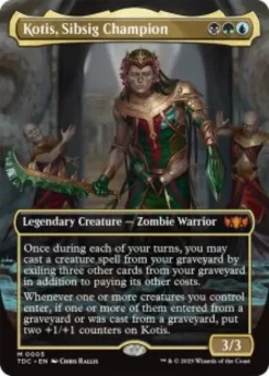 Kotis, Sibsig Champion (borderless) - Tarkir: Dragonstorm Commander