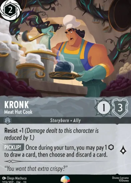 Kronk, Meat Hut Cook (foil) (borderless) - Attack of the Vine!