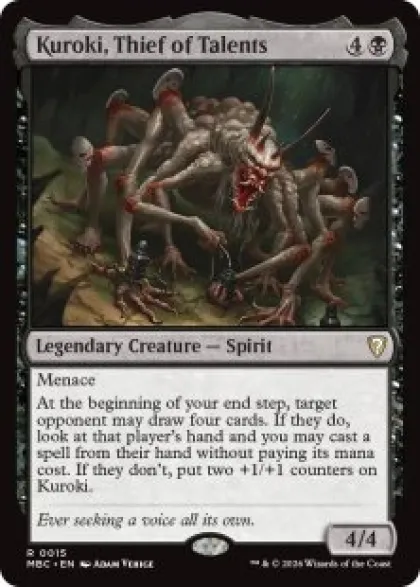 Kuroki, Thief of Talents - Mystery Booster Commander Edition