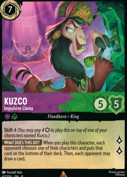 Kuzco, Impulsive Llama (foil) - Reign of Jafar
