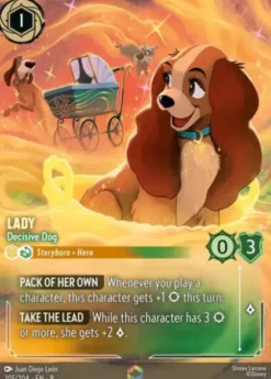Lady, Decisive Dog (foil) (borderless) - Reign of Jafar