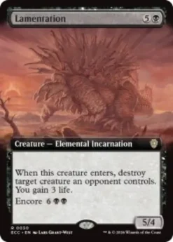 Lamentation (extended art) - Lorwyn Eclipsed Commander Varianten