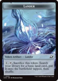 Lander token (#5) (foil) - Edge of Eternities