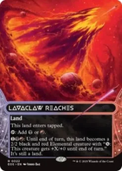 Lavaclaw Reaches (#22) (foil) (borderless) - Edge of Eternities Stellar Sights