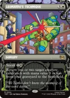 Leonardo's Technique (#224) (foil) (showcase) - Teenage Mutant Ninja Turtles Varianten