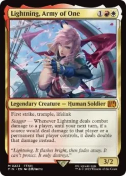 Lightning, Army of One (foil) - Final Fantasy