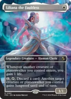 Liliana the Faultless (foil) (borderless) - Reality Fracture Varianten