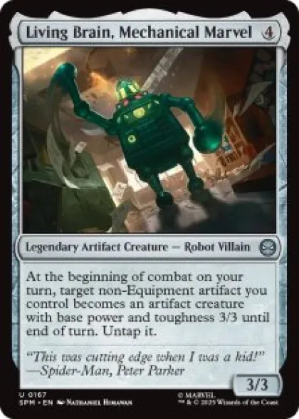Living Brain, Mechanical Marvel (foil) - Marvel's Spider-Man