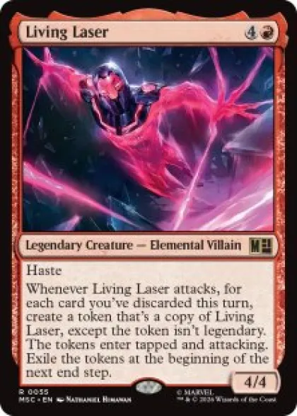 Living Laser (surge foil) - Marvel Super Heroes Commander