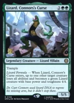 Lizard, Connors's Curse (foil) - Marvel's Spider-Man Prerelease Promo's