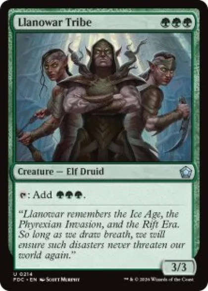 Llanowar Tribe - Foundations Commander Decks