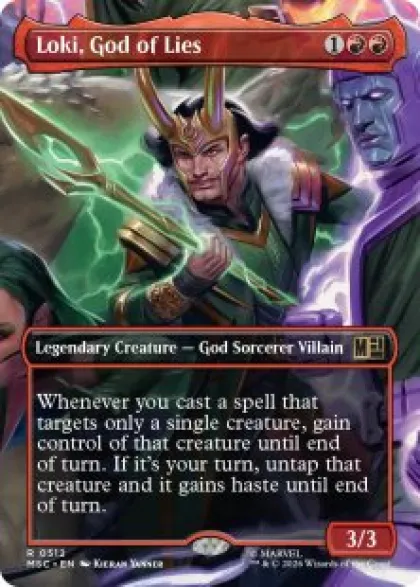 Loki, God of Lies (borderless) - Marvel Super Heroes Commander Varianten