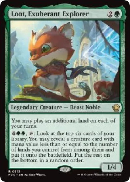 Loot, Exuberant Explorer - Foundations Commander Decks