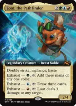 Loot, the Pathfinder (#391) (extended art) - Aetherdrift Varianten