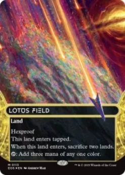 Lotus Field (#113) (galaxy foil) (borderless) - Edge of Eternities Stellar Sights