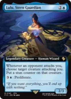 Lulu, Stern Guardian (#143) (foil) (extended art) - Final Fantasy Commander Varianten