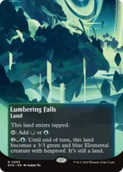 Lumbering Falls (#69) (foil) (borderless) - Edge of Eternities Stellar Sights