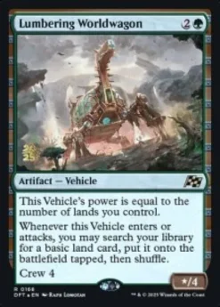 Lumbering Worldwagon (foil) - Aetherdrift Prerelease Promo's