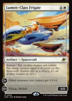 Lumen-Class Frigate (foil) - Edge of Eternities Planeswalker Stamped
