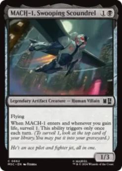 MACH-1, Swooping Scoundrel (foil) - Marvel Super Heroes Commander