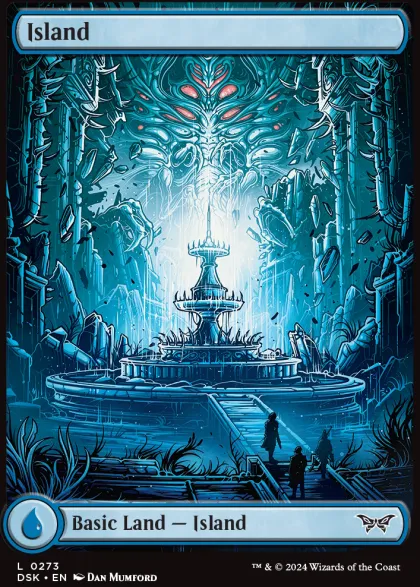 Magic: The Gathering - Duskmourn: House of Horror Foil Full Art Basic Land Pack (20 cards)
