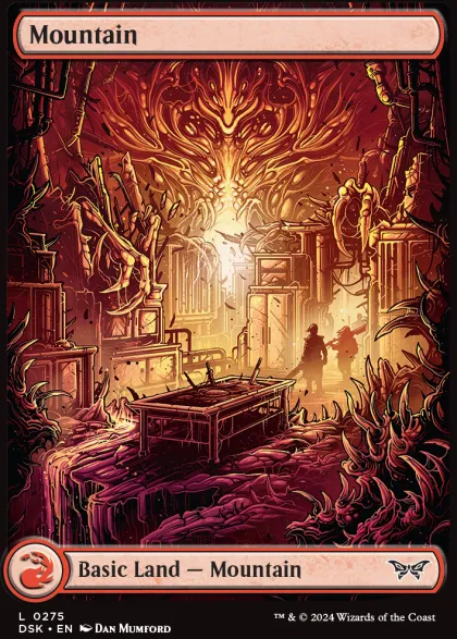 Magic: The Gathering - Duskmourn: House of Horror Foil Full Art Basic Land Pack (20 cards)
