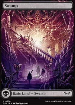 Magic: The Gathering - Duskmourn: House of Horror Foil Full Art Basic Land Pack (20 cards)