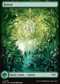 Magic: The Gathering - Duskmourn: House of Horror Foil Full Art Basic Land Pack (20 cards)