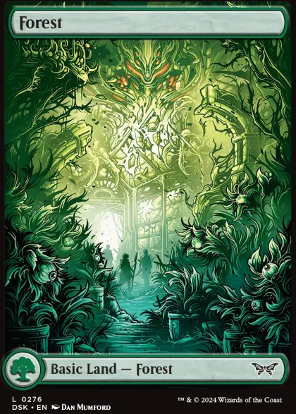 Magic: The Gathering - Duskmourn: House of Horror Foil Full Art Basic Land Pack (20 cards)