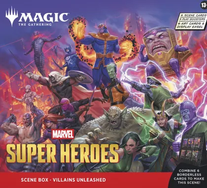 Magic: The Gathering - Marvel Super Heroes Scene Box: Villians Unleashed (incl. 3 play boosters)