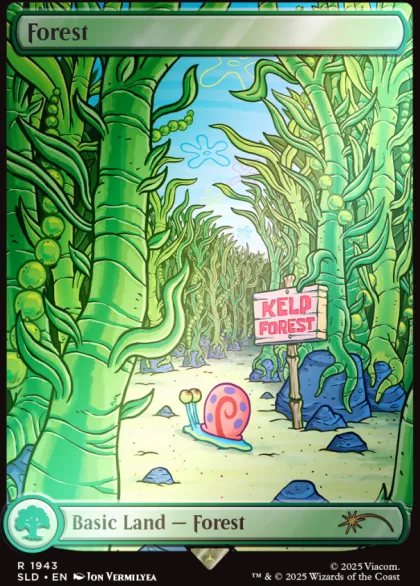 Magic: The Gathering - Secret Lair Drop Series: Secret Lair x SpongeBob SquarePants: Lands Under the Sea (foil)
