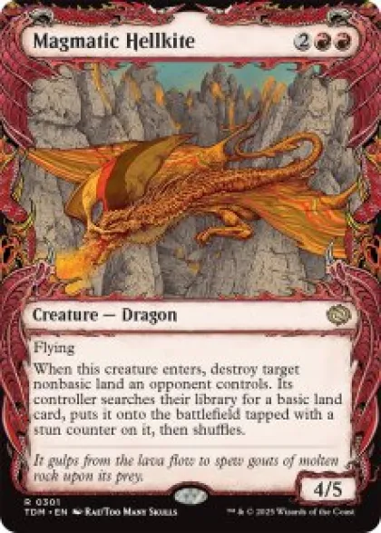 Magmatic Hellkite (#301) (showcase) - Tarkir: Dragonstorm Varianten