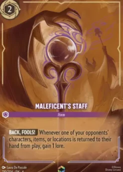 Maleficent's Staff (foil) (borderless) - Azurite Sea