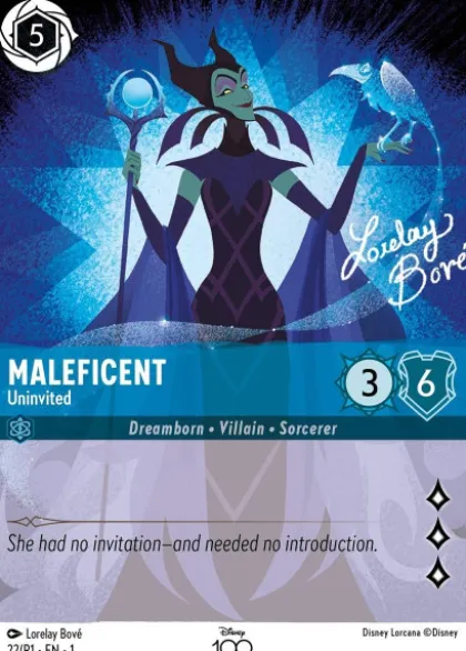 Maleficent, Uninvited (foil) (borderless) - Promo Set 1