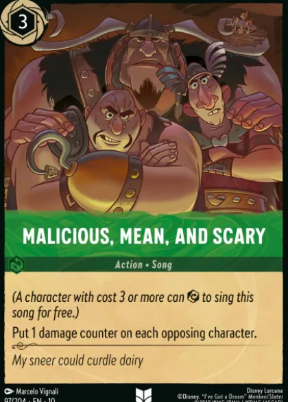 Malicious, Mean, and Scary (foil) - Whispers in the Well