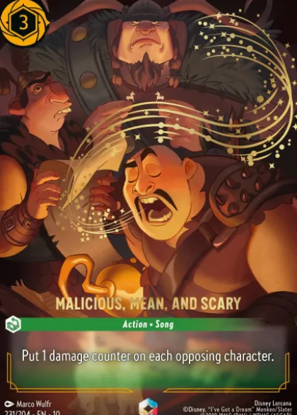 Malicious, Mean, and Scary (foil) (borderless) - Whispers in the Well