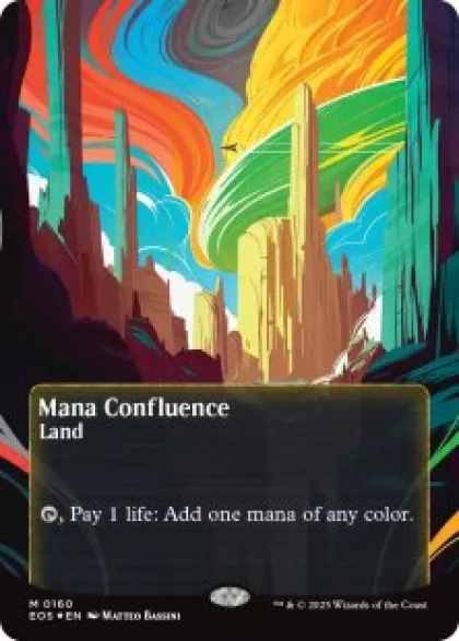 Mana Confluence (#160) (galaxy foil) (borderless) - Edge of Eternities Stellar Sights