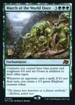 March of the World Ooze (foil) - Aetherdrift Prerelease Promo's