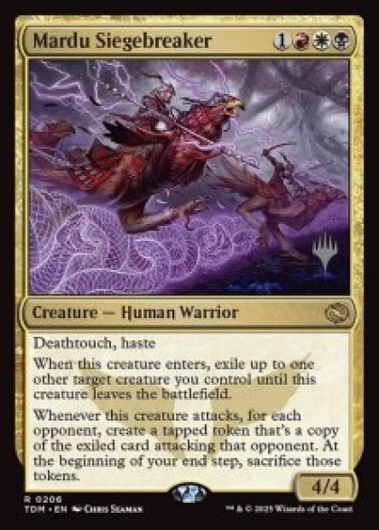 Mardu Siegebreaker (foil) - Tarkir: Dragonstorm Planeswalker Stamped