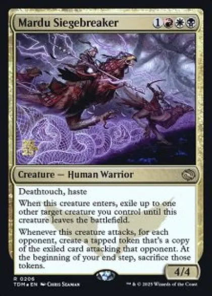 Mardu Siegebreaker (foil) - Tarkir: Dragonstorm Prerelease Promo's
