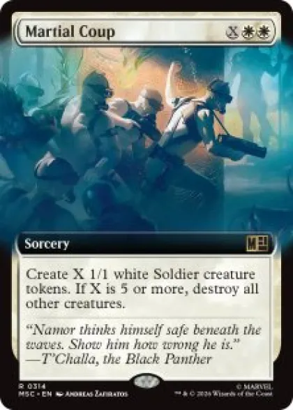 Martial Coup (extended art) - Marvel Super Heroes Commander Varianten