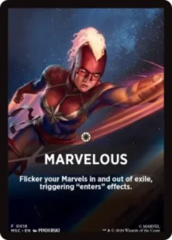 Marvelous front card - Marvel Super Heroes Commander