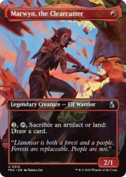 Marwyn, the Clearcutter (foil) (borderless) - Reality Fracture Varianten